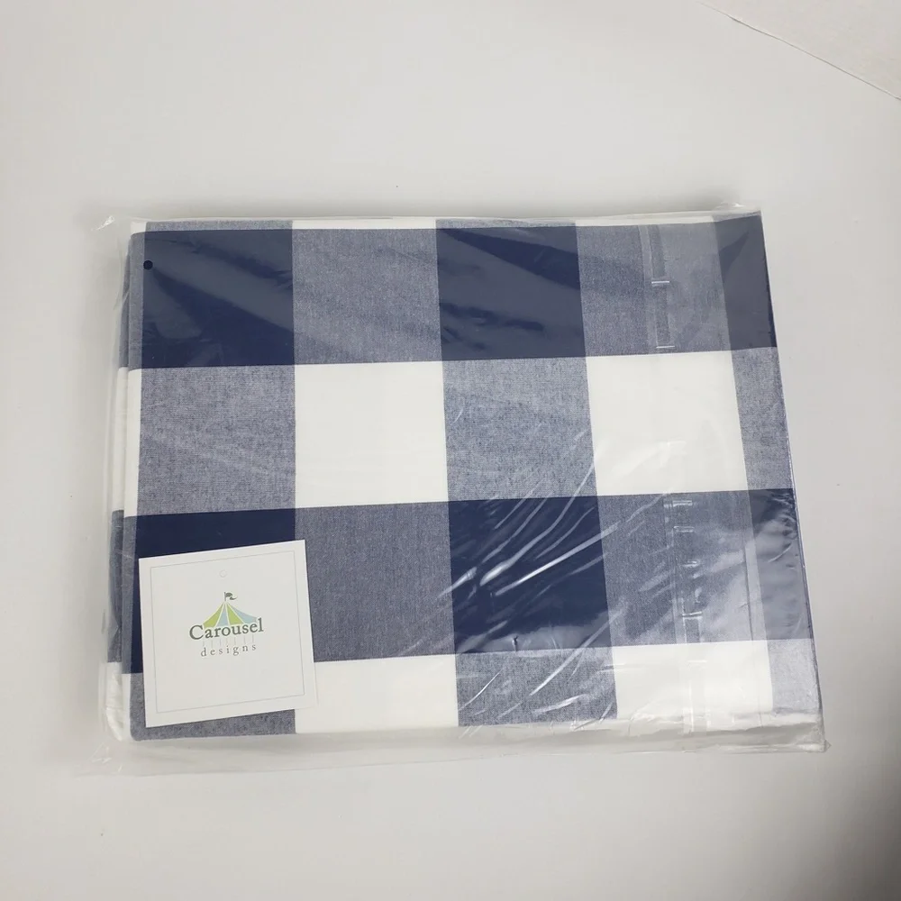 Carousel Woven Buffalo Check 5pc Crib Bedding Set